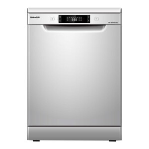 Sharp Free Standing Dishwasher QW-MA814-SS3 14 Place Settings 8 Programs Silver