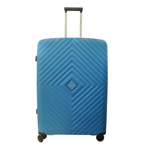 VIP Quad 4Wheel Hard Trolley 75cm Blue