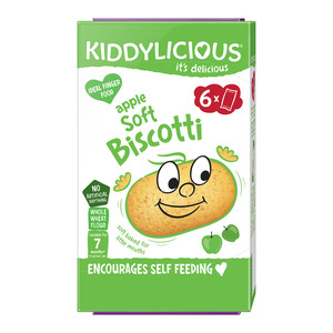 Kiddylicious Apple Soft Biscotti For 7 Months 6 x 20 g