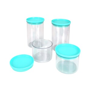 Home Airtight Container Round 900ml + 500ml 4pcs