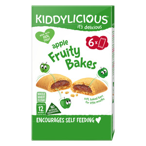 Kiddylicious Apple Fruity Bakes For 12 Months 6 x 22 g