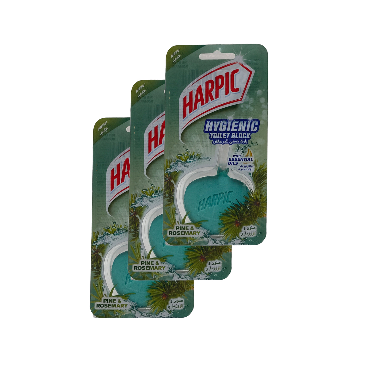 Harpic Hygiene Pine & Rosemary Toilet Block 3 x 40g Online at Best ...
