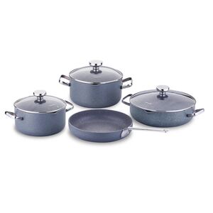 Korkmaz Cookware Set 7 pcs with Glass Lid-KOR2864CW