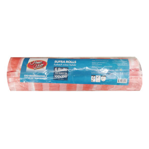 Home Mate Sufra Roll Oxo-Biodegradable 100 x 100cm 102 Sheets 6 Rolls