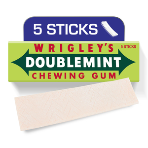 Wrigley's Double Mint Peppermint Gum 5 pcs