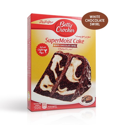 Buy Betty Crocker Supermoist Cake Mix White Chocolate Swirl 500 Gm Online Lulu Hypermarket Ksa