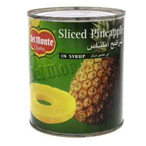 Del Monte Sliced Pineapple In Syrup 836 g