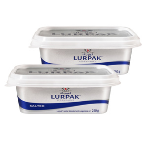 Lurpak Spreadable Salted Butter 2 x 250 g