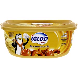 Igloo Butterscotch Ice Cream 1 Litre