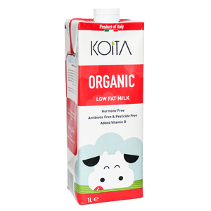 Koita Organic Low Fat Milk 1 Litre