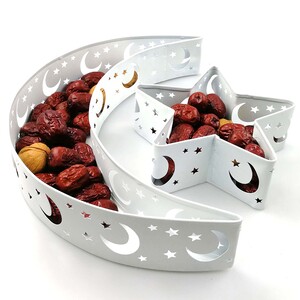 Party Fusion Moon & Star Shaped Ramadan Food Tray, Assorted, RM00387