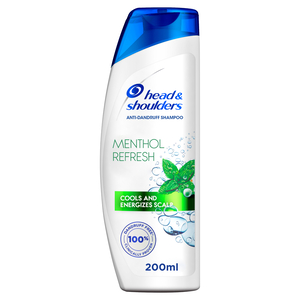 Head & Shoulders Menthol Refresh Anti-Dandruff Shampoo for Itchy Scalp 200 ml