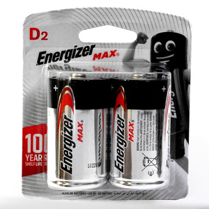 Energizer Max D Battery, 1.5 V, 2 Pcs, E95BP2