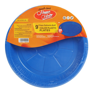 Home Mate Blue Plastic Plate 9