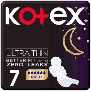 Kotex Ultra Thin Overnight Protection Sanitary Pads with Wings 7 pcs