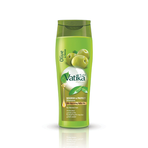 Vatika Naturals Nourish & Protect Shampoo with Natural Extracts Of Olive & Henna For Normal Hair 400 ml