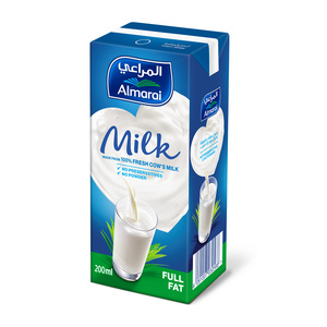 Almarai Milk Full Fat 6 x 200 ml