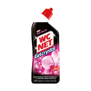 WC Net Toilet Cleaner Gel Crystal Pink Flowers 750 ml