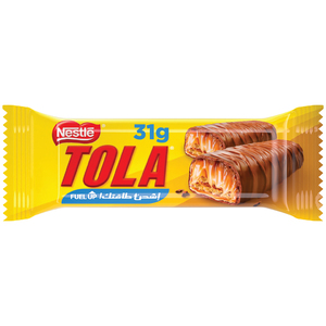 Tola Wrapper 2 Finger Crispy Wafer Covered  with Caramel and Milk Chocolate 24 x 31 g