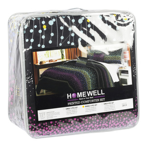 Homewell Comforter Double 4pcs Set Assorted