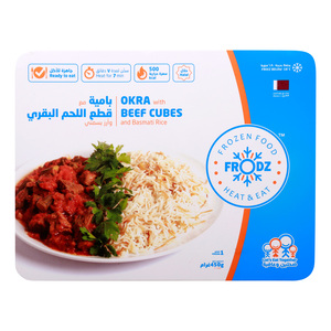 Frodz Okra With Beef Cubes And Basmati Rice 450 g