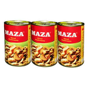 Maza Sliced Mushrooms Value Pack 3 x 400 g