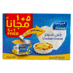 Almarai Full Fat Cheddar Cheese 6 x 56 g