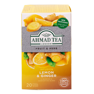 Ahmad Tea Lemon & Ginger Tea 20 Teabags