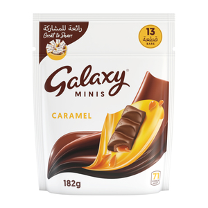 Galaxy Minis Milk Chocolate Caramel Chocolate Bar 13 pcs 182 g