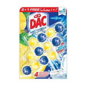 Dac Clean and Fresh Toilet Rim Block Assorted 50 g 2+1