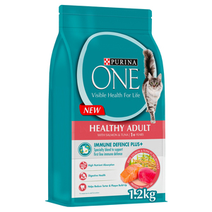 Purina One Healthy Adult Catfood With Salmon & Tuna For 1+ Years 1.2 kg