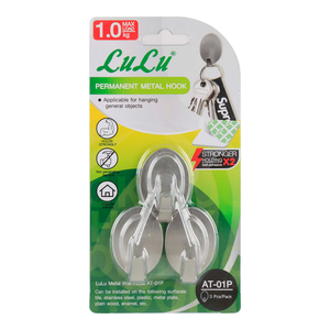 LuLu Permanent Metal Wall Hook, AT-01P