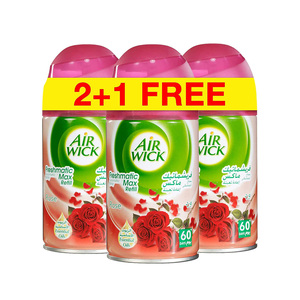 Airwick Freshmatic Autospray Refill Rose Fragrance 3 x 250 ml