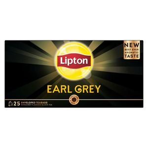 Lipton Earl Grey Bergamot Flavored Black Tea 25 Teabags