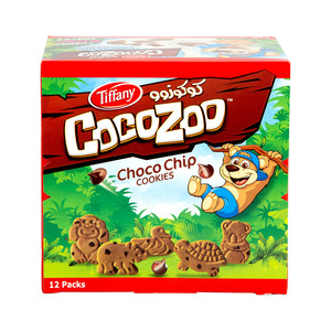 Tiffany CocoZoo Choco Chip Cookies 12 x 26 g