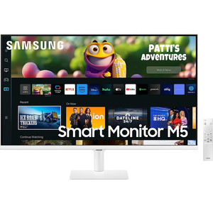 Samsung 32 inches FHD M5 Smart Monitor with Smart TV Experience, White, CM501