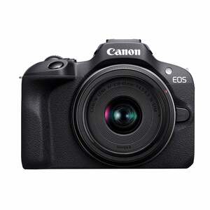 Canon 24 MP Mirrorless Digital Camera with RF-S18-45mm F/4.5-6.3 IS STM Lens, Black, EOS R100