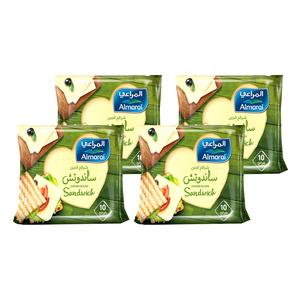 Almarai Cheddar Cheese Sandwich Slices 4 x 200 g