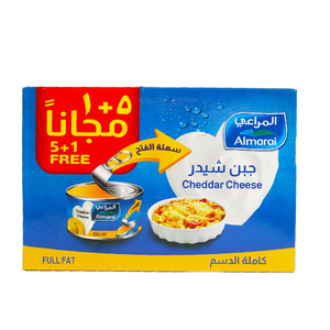 Almarai Full Fat Cheddar Cheese 6 x 113 g