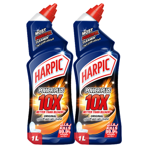 Harpic Original Power Plus 10X Most Powerful Toilet Cleaner Value Pack 2 x 1 Litre