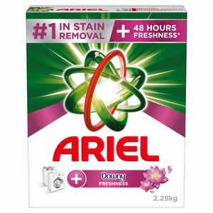 Ariel Automatic Downy Fresh Laundry Detergent Powder Number 1 in Stain Removal with 48 Hours of Freshness 2.25 kg