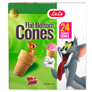 LuLu Flat Bottom Cones 24 pcs 120 g