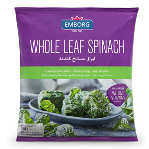 Emborg Whole Leaf Spinach 450 g