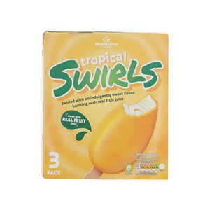 Morrisons Tropical Swirls Ice Cream 3 x 100 ml