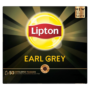 Lipton Earl Grey Bergamot Flavored Black Tea 50 Teabags