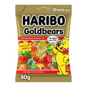 Haribo Goldbears Fruit Flavour Jelly Candy 80 g