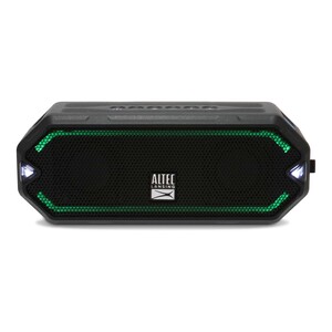 Altec Lansing HydraJolt Wireless Bluetooth Speaker, Waterproof Portable Speakers with Built in Phone Charger and Lights, Everything Proof Outdoor, Shockproof, Snowproof, 16 Hours Playtime