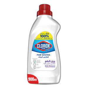 Clorox Liquid Stain Remover & Color Booster For White Clothes 900 ml