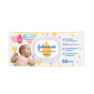 Johnson's Baby Wipes Extra Sensitive 56 pcs