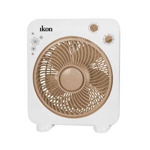 Ikon Box Fan, 10 inches, Brown,IK-TS20